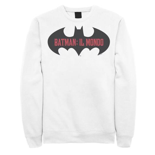 Мужской свитшот с логотипом Batman: Il Mondo Bat Licensed Character