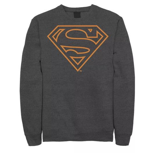 Мужской оранжевый свитшот с логотипом DC Comics Superman Linae Art Licensed Character