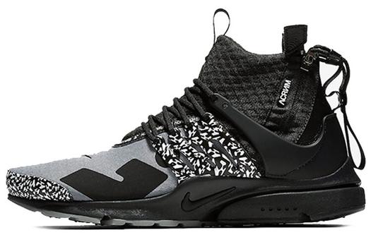 Кроссовки Nike Air Presto Mid Acronym, серый/черный