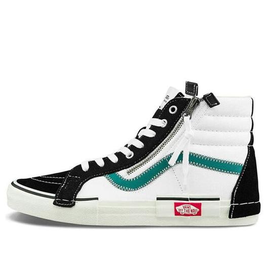 Кроссовки Vans SK8-HI Reissue Cap Skate Shoes Black/Green, черный