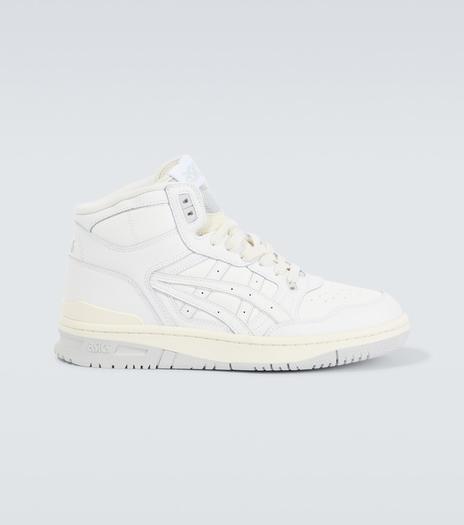 Кожаные высокие кеды ex89 mt Asics, белый