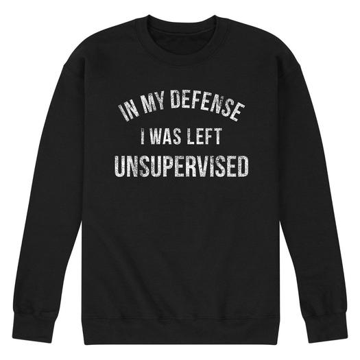 Мужской свитшот I Was Left Unsupervised Licensed Character