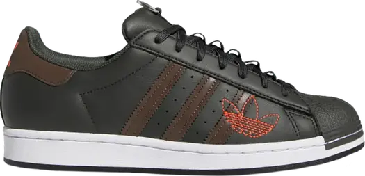 Кроссовки Adidas Superstar 'Legend Earth Brown', черный
