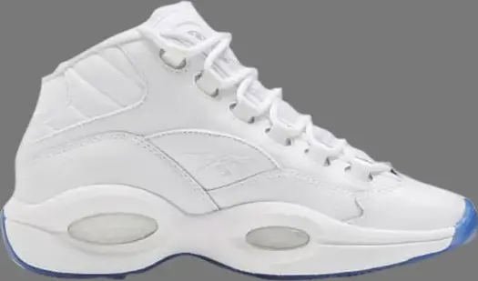 Кроссовки question mid big kids 'blue sole' Reebok, белый