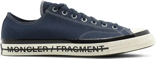 Кроссовки Converse Fragment Design x Moncler x Chuck 70 Low Insignia Blue, синий