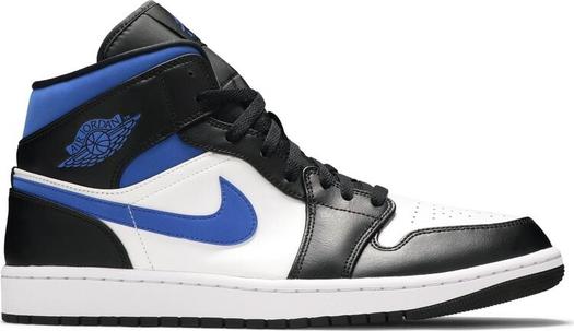 Кроссовки Air Jordan 1 Mid Racer Blue, белый