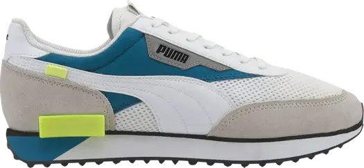 Кроссовки Puma Future Rider Galaxy Pack - White Digital Blue, белый