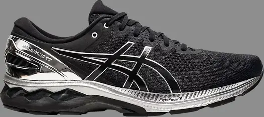 Кроссовки gel kayano 27 platinum 'black pure silver' Asics, черный