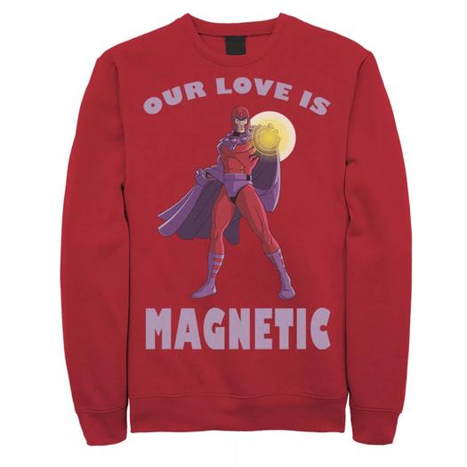 Мужской свитшот на День святого Валентина Marvel Magnetic Love Licensed Character