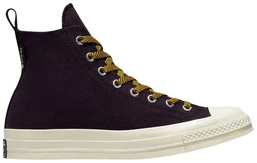 Кроссовки Converse Chuck 70 Counter Climate GORE-TEX High Black Cherry Yellow, фиолетовый