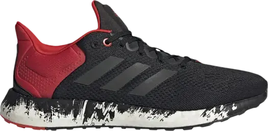 Кроссовки Adidas PureBoost 21 'Black Vivid Red', черный
