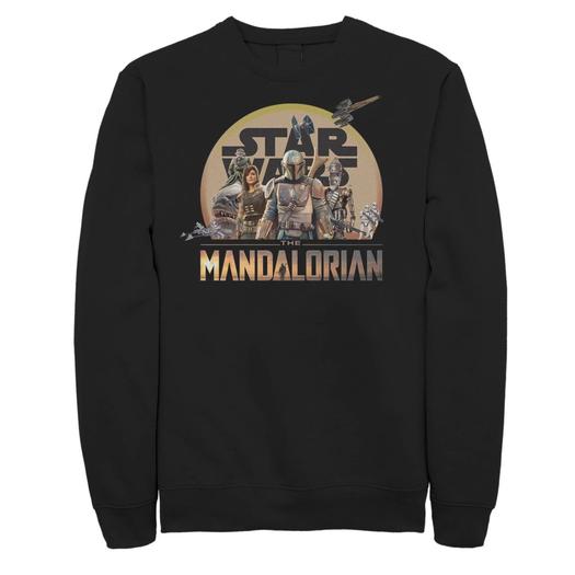 Мужской свитшот с коллажем персонажей The Mandalorian Licensed Character