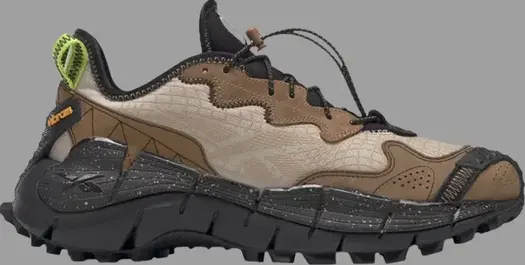 Кроссовки zig kinetica 2 edge 'modern beige' Reebok, коричневый