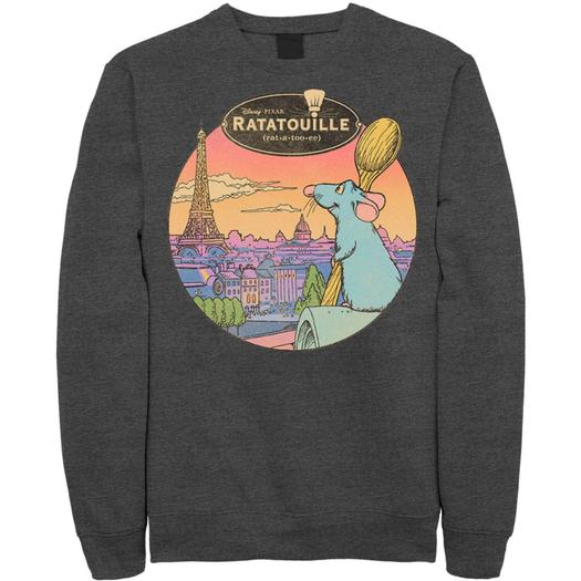 Мужской свитшот Over Look Paris Disney/Pixar Ratatouille Licensed Character