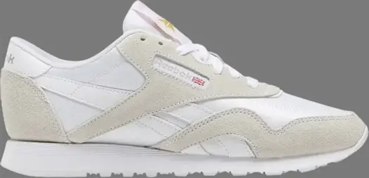 Кроссовки wmns classic nylon 'white light grey' 2020 Reebok, белый