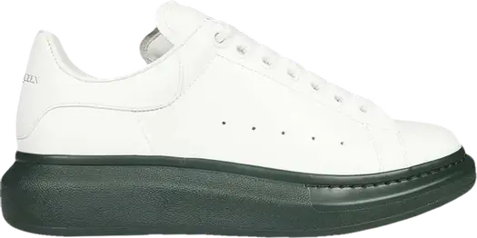 Кроссовки Alexander McQueen Oversized Sneaker White Green, белый