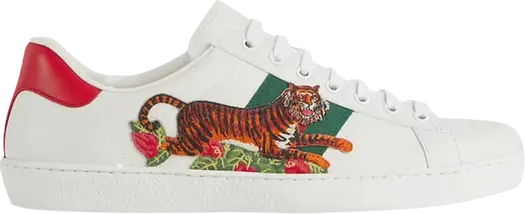 Кроссовки Gucci Ace Tiger Patch, белые