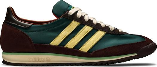 Кроссовки Adidas Wales Bonner x SL72 'Hemp Maroon', зеленый