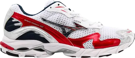 Кроссовки Wave Rider 10 OG White Red, красный