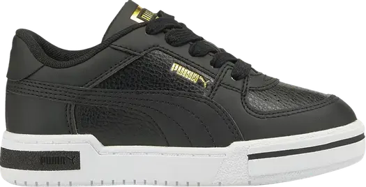 Кроссовки Puma CA Pro Classic Little Kid Black White Gold, черный