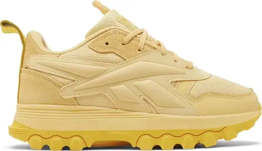 Кроссовки cardi b x classic leather v2 big kid 'weathered yellow' Reebok, желтый
