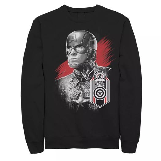 Мужской свитшот с надписью Marvel Avengers Endgame Captain America Strong Pose Licensed Character