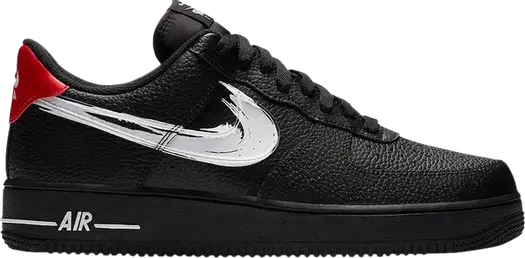 Кроссовки Nike Air Force 1 Low 'Brushstroke - Black', черный
