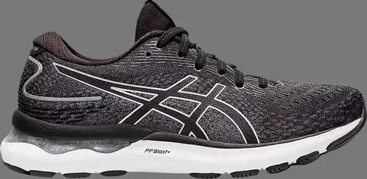 Кроссовки wmns gel nimbus 24 wide 'black white' Asics, черный