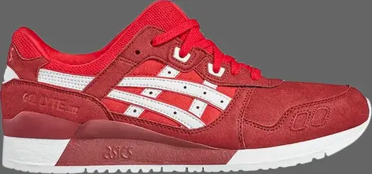 Кроссовки gel lyte 3 'true red' Asics, красный