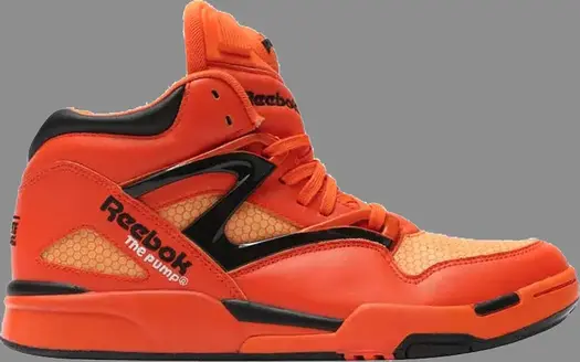 Кроссовки pump omni lite 'pumpkin glow in the dark' Reebok, апельсин