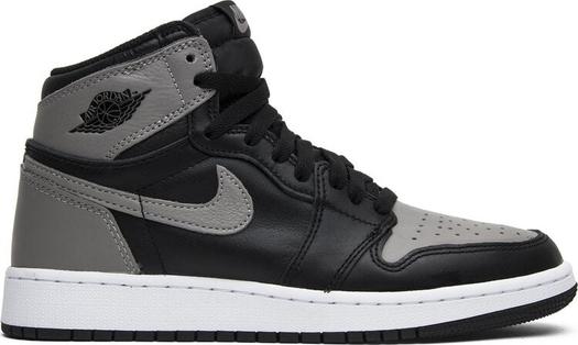Кроссовки Air Jordan 1 Retro High OG GS Shadow 2018, черный