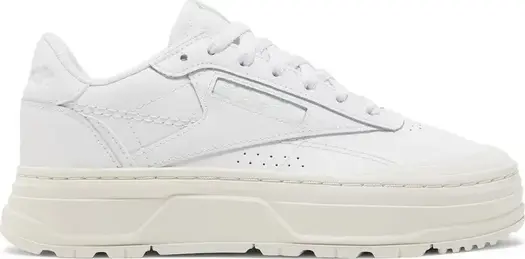 Кроссовки wmns club c double geo 'triple white' Reebok, белый