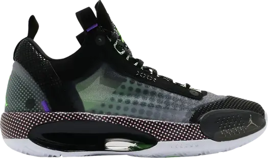Кроссовки Air Jordan 34 Low PD PF Halftone Dots, черный