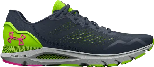 Кроссовки Under Armour HOVR Sonic 6 Downpour Grey Lime Surge, серый
