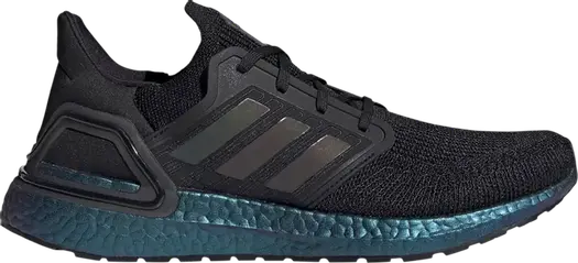 Кроссовки Adidas UltraBoost 20 'Black Signal Cyan', черный