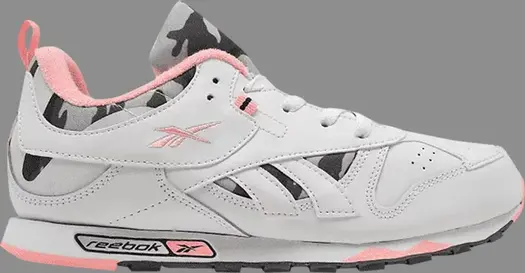Кроссовки classic leather recrafted j 'grey pink' Reebok, белый