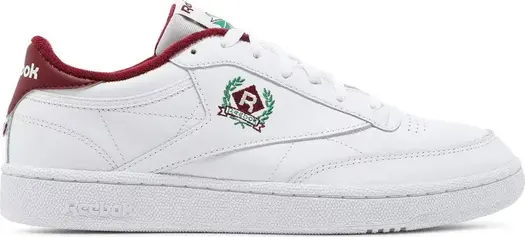 Кроссовки club c 85 'og crest - white classic burgundy' Reebok, белый