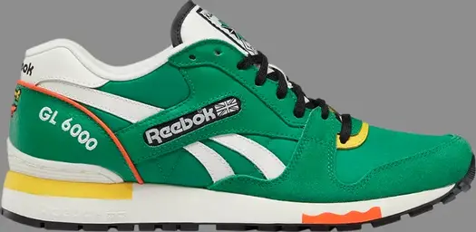 Кроссовки keith haring x gl 6000 'dog and human heel print' Reebok, зеленый