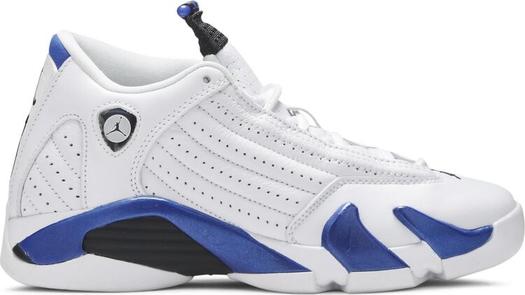 Кроссовки Air Jordan 14 Retro GS Hyper Royal, белый