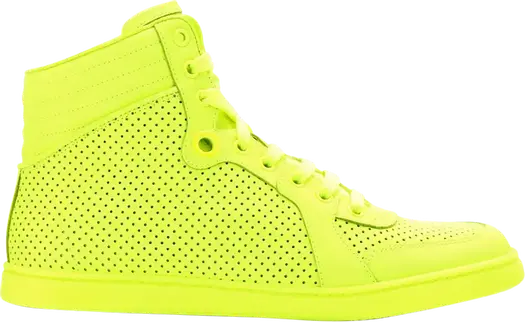 Кроссовки Gucci Leather Hightop, желтый