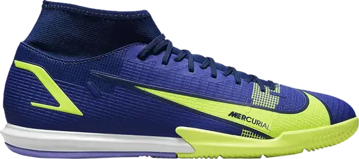 Кроссовки Nike Mercurial Superfly 8 Academy IC 'Lapis Volt', синий