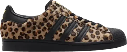 Кроссовки Adidas atmos x Superstar 'Cheetah', коричневый