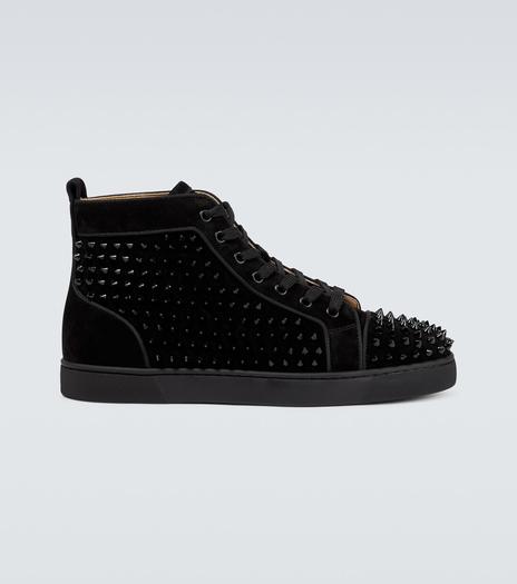 Замшевые кроссовки Louis Orlato Christian Louboutin, черный