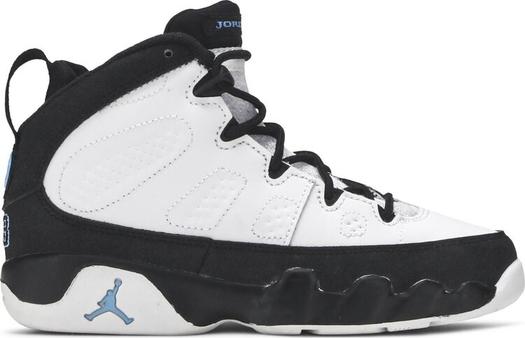 Кроссовки Air Jordan 9 Retro PS University Blue, белый