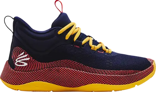 Кроссовки Under Armour Curry HOVR Splash Midnight Navy Taxi, синий