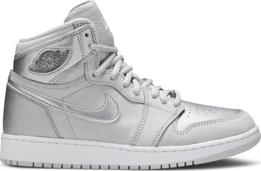 Кроссовки Air Jordan 1 Retro High OG co.JP GS Tokyo, серебряный