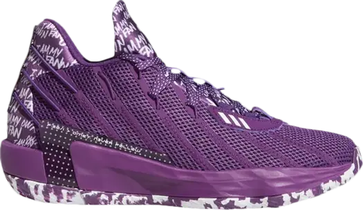 Кроссовки Adidas Dame 7 'I Am My Own Fan - Glory Purple', фиолетовый