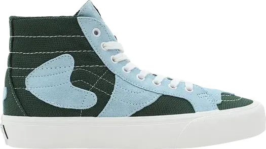 Кроссовки Vans Sk8-Hi WP VR3 LX Patchwork - Green Blue, зеленый