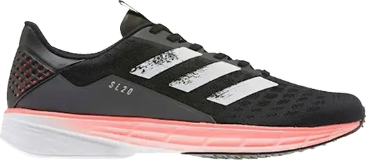 Кроссовки Adidas SL 20 'Signal Coral', черный