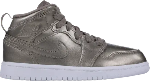 Кроссовки Air Jordan 1 Mid SE PS Sepia Stone, серый